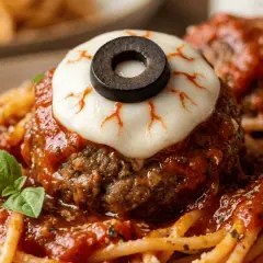 Spaghetti yeux de monstre