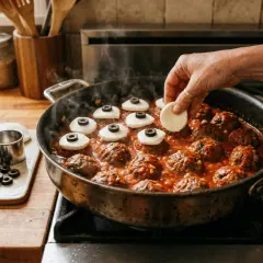 Spaghetti yeux de monstre