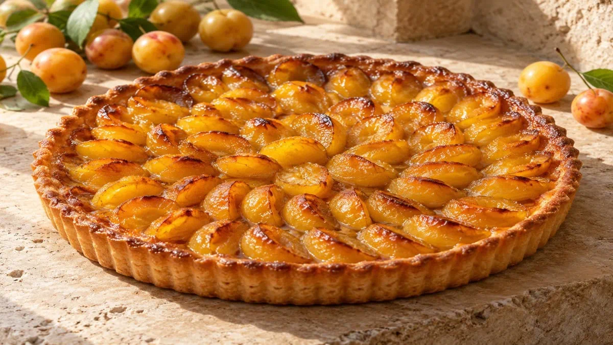 Tarte aux mirabelles, vue principale