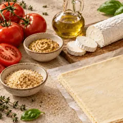 Tarte fine tomate-chèvre