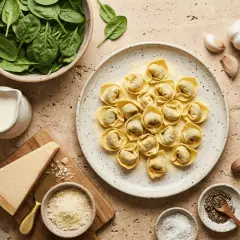 Tortellini crème-épinards