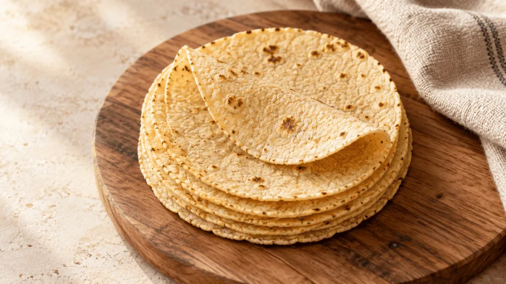 Tortillas mexicaines de maïs souples et chaudes