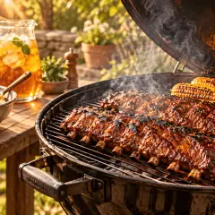 Travers de porc au barbecue