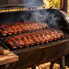 Travers de porc au barbecue