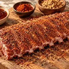 Travers de porc au barbecue