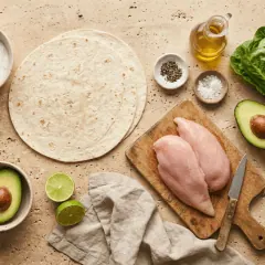 Wrap au poulet et à l’avocat