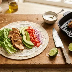 Wrap au poulet et à l’avocat